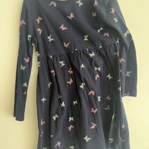 Old Navy Black Dress with Butterfly Print
